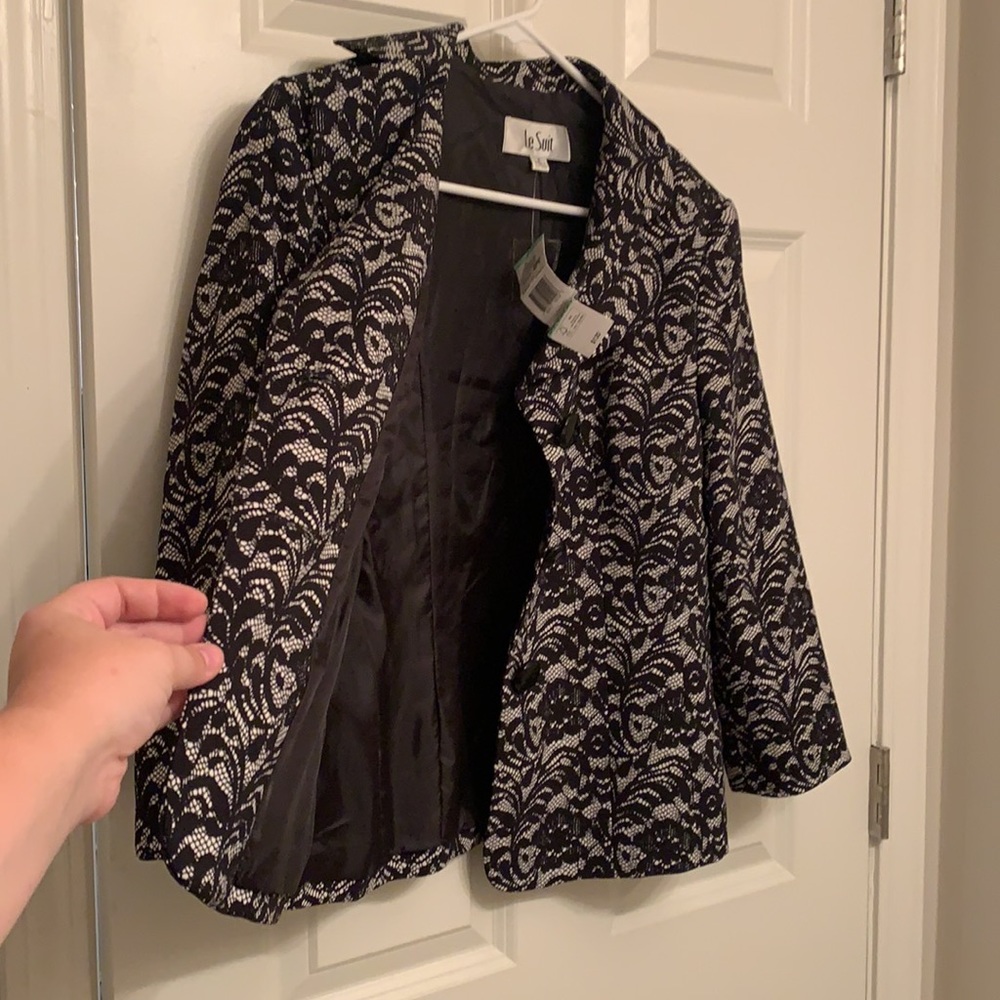 Brand new lace pattern suit jacket!
